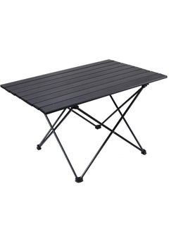 Buy Portable Camping Table, Ultralight Folding Table with Aluminum Table Top and Carry Bag, Easy to Carry, Ideal for Outdoor, Camping, Picnic, Cooking, Beach, Hiking, Fishing 68 X 46 X 40cm in Saudi Arabia