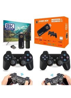 اشتري Compact Mini 8K Retro Games Stick with Offering A Collection of 10,000 Classic Video Games, Paired with A 2.4G Wireless Controller and Dual System Compatibility في الامارات