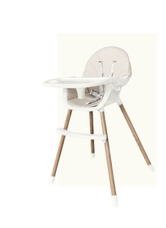 اشتري 3-in-1 High Chairs for Babies Toddlers, Convertible Infant Highchair with Removable Tray & Safety Harness Adjustable Legs في الامارات