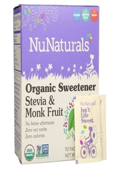 Buy Organic Sweetener Stevia and Monk Fruit 70 Packets 2 47 oz 70 g in UAE