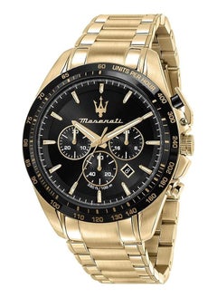 اشتري Maserati Traguardo 45 mm Chronograph Men's Gold Tone Watch R8873612041 في الامارات