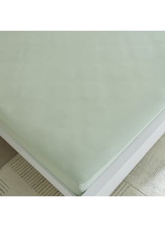 Buy Derby Solid Microfiber Olympic Queen Fitted Sheet 160 X 200 X 25 Cm in UAE