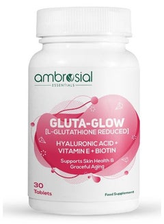 Glow Vita Skin Care Tablets – Unique Formula with L-Glutathione, Collagen, Hyaluronic Acid, Biotin & Vitamin C for Radiant Skin | 30 Tablets for Men & Women price in UAE | Noon UAE