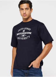 Buy Slogan Crew Neck T-Shirt in UAE