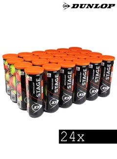 Buy Dunlop Stage 2 Tennis ball 24x cans in UAE