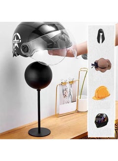 Buy Floor-Mounted Motorcycle Helmet Metal Holder for Helmets Hats Caps Wigs in Saudi Arabia