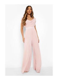 اشتري Cowl Draped Wide Leg Jumpsuit في السعودية