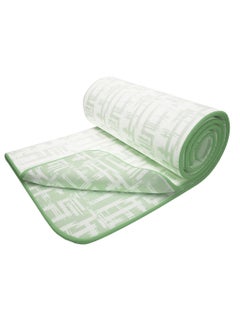 Buy Story@Home Cotton 100% Cotton Reversible Dohar Double bed AC summer/blanket/quilt Double (Green and White, 94" x 88") in UAE