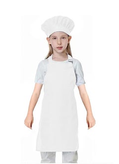 Buy YANEK Kids Apron and Chef Hat Cooking Set, Adjustable Children Kitchen Chef Apron with 2 Pocket & Chef hat | Chef costume for kids, kids apron for painting set, Baking, Cooking (5-12 years) in UAE