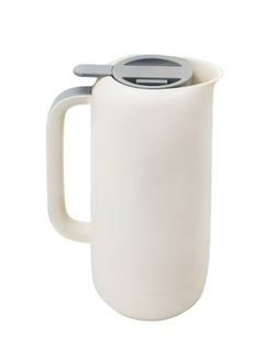 Buy Thermos for tea and coffee, Basurrah, classic shape, white color, 1.6 liter 19-46918 in Saudi Arabia