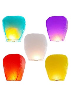 Buy 5 Pack Chinese Lantern &Janpanese Lanterns for Party,Paper Lanterns to Release in Sky [5 Pack Paper Lanterns] in Egypt