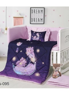 Buy 5-Piece Baby Crib Bedding Set in Saudi Arabia