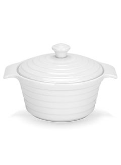 Buy Baking Dish 13 x 6cm 340L Horeca Series Microwave Oven And Dishwasher Safe Deep Casseroles, White Souffle Dishes Creme Baking Pans in UAE