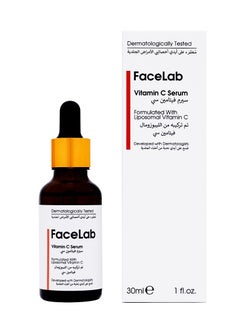 Buy FaceLab Brightening Vitamin C Serum - Niacinamide Face Moisturizer for Women and Men with Panthenol, Hydrating Serum for Evens Out Skin Tone, and Plump, Firm, and Glowing Skin | 30 Ml. in UAE