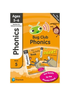 Buy Bug Club Phonics Learn at Home Pack 5, Phonics Sets 13-26 for ages 5-6 (Six stories + Parent Guide + Activity Book) in UAE