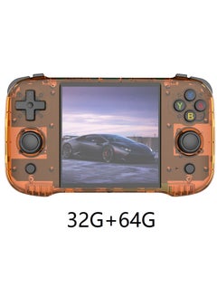 اشتري R46S Handheld Retro Gaming Console Linux System with 32G+64G TF Card, Preloaded with 8000+ Games,4-inch 1:1 HD720*720 Screen,FPS 60HZ 4000mAh,wifi bluetooth(Orange 64G) في الامارات