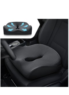 اشتري Upgraded Seat Cushion for Coccyx Sciatica Tailbone Pain Relief, Car Accessories Car Seat Cushion for Car Seat Driver, for Truck Driver,Short People,for Office Chair,Wheelchair,Plane في الامارات