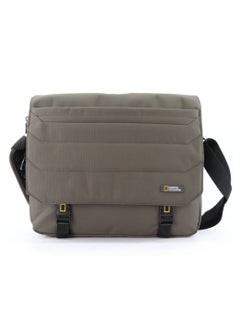 اشتري National Geographic Pro Messenger Bag Khaki,  Stylish for Men and Women Compact and Versatile, Portable Organizer for Travel, Business, University في الامارات