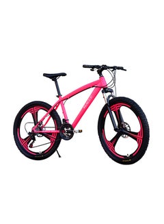 Buy MACCE disc brake, 21 speed Mountain bike, Three impeller wheel 26 " - pink in UAE
