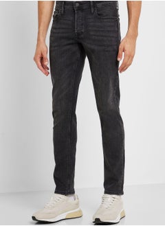 Buy Light Wash Straight Fit Jeans in UAE