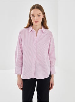 اشتري Striped Poplin Women's Shirt في مصر