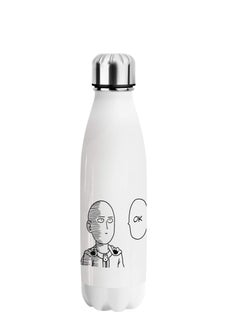 Buy One Punch Ok Man Stainless Steel Water Bottle with a capacity of 500ml, BPA-free, in Egypt