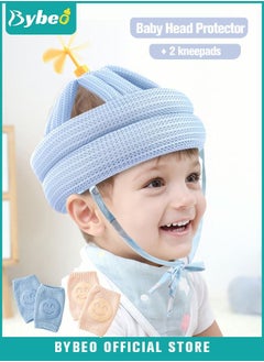 Buy Baby Head Protector Cushion Pillow Toddler Breathable Safety Protect Hat With 2 Knee Pads for Crawling and Walking in Saudi Arabia