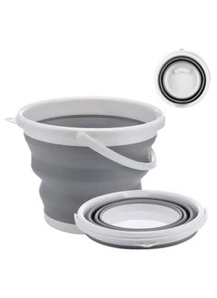 Buy Collapsible Plastic Bucket 10L Foldable Square Tub Portable Fishing Water Pail Space Saving Outdoor Water pot in UAE