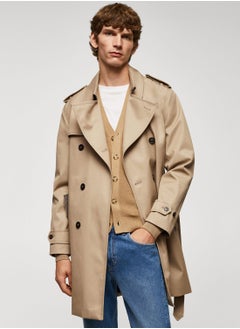 اشتري Essential Water Repellent Trench Jacket في الامارات