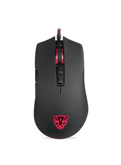 Buy V70 USB Wired Gaming Mouse RGB Mouse Ergonomic Design 8-gear Adjustable DPI Wide Compatibility Black in Saudi Arabia