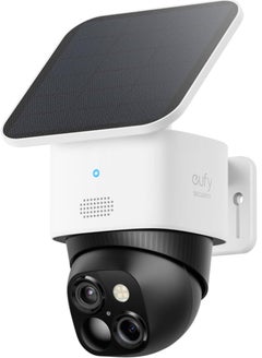 Buy eufy Security SoloCam S340, Solar Security Camera, Wireless Outdoor Camera, 360° Pan & Tilt Surveillance, No Blind Spots, 2.4 GHz Wi-Fi, No Monthly Fee, HomeBase S380 Compatible in UAE