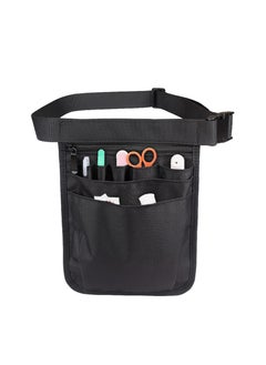 Buy Durable Multifunctional Nurse Accessories Storage Bag with Adjustable Belt Utility Waist Tool Organizer for Stethoscopes Bandage Scissors and Other Supplies, Black in UAE