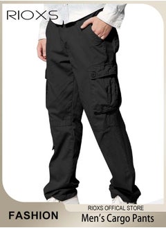 Buy Men's Cargo Pants,Breathable Sports Sweatpants,Mens Work Pants,Casual Athletic Jogger Trousers For Men,Comfy Elastic Waist Men Pants With Pockets,Classic Baggy Pant For Leisure Or Outdoor Activities in Saudi Arabia