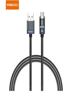 Buy Fast charging cable USB to Type C 66 W 1.2 meters transparent design RS16C in Egypt