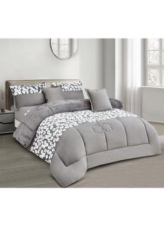 Buy Queen Comforter Set - 6 Pieces Bed in A Bag Queen Comforters Queen Size,Complete Bedding Sets with Comforter, Flat Sheet, Fitted Sheet and Pillowcases Shams(TYH-008) in Saudi Arabia