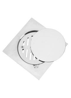 Buy Geepas Round Floor Drain-GSW61115, High Quality Stainless Steel Drain with Lid, Silver in UAE