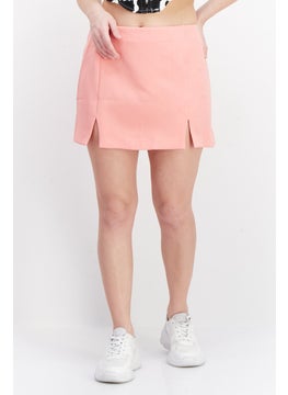 Buy Women Plain Mini Skirt, Pink in UAE