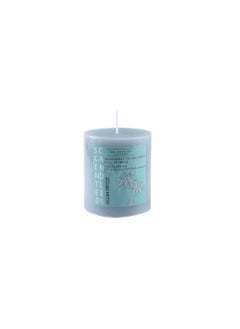 Buy Indulgence Pillar Candle Dia7x8cm Ocean Breeze in UAE