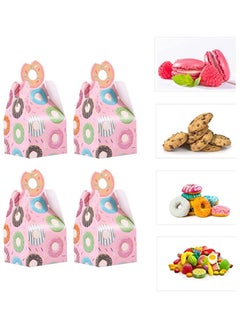 اشتري 25pcs Gift Cookie Box Donut Gift Box Candy Box Kids Gift Box Birthday Wedding Bridal Shower Donut Party Supplies في الامارات