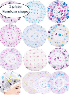 Buy A piece of water-resistant shower cap, durable material - random color in Egypt