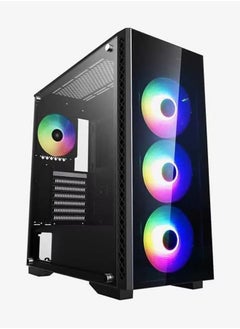 اشتري Eco Hero Gaming PC - AMD Ryzen 7-5700G 3.8GHz Processor | NVIDIA RTX 4060 8GB GDDR6 GPU | 32GB DDR4 RAM | 1TB NVMe M.2 SSD | RGB AG400 Cooler | RGB 4 Fan Case | Windows 11 Pro | Desktop Computer Tower في الامارات