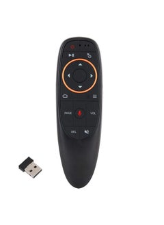 اشتري Voice Remote Air Mouse Remote 2.4G Rf Wireless Remote Control With 6 Axis Gyroscope And Ir Learning Air Fly Mouse With Voice Input For Android Tv Box Pc Smart Tv Htpc Projector في السعودية