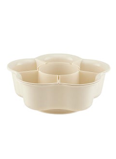 Buy Versatile Rotating Serving Tray with 6 Compartments, for Snacks, Biscuits, Fruits, Veggies, Candies, and Hot Pot in UAE