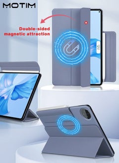 اشتري For Huawei Matepad Pro 11(2022) Case Strong Magnetic Attachment Trifold Stand Protective Shockproof Tablet Case Support M-Pencil Charging Cover with Auto Wake/Sleep في الامارات