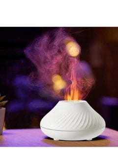 Buy Essential Oil Colorful Air Aroma Diffuser Humidifier 130ml,7 Flame Color Noiseless For Home, Office, Yoga With Auto-Off Protection in Saudi Arabia