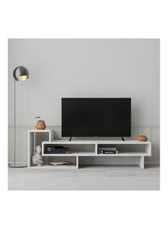 Buy Tetra TV Stand Table Suitable For TV Screen Up To 48 inch 40x136.5x42 cm White in UAE