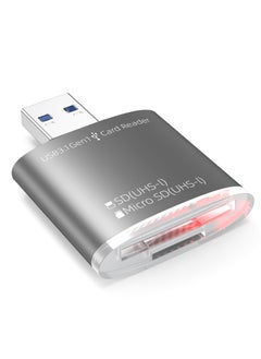 Buy 2-in-1 Micro SD Card Reader & USB A Adapter - Supports SDHC, SDXC, UHS-I for Mac, PC, Laptop, Chrome, and Camera - Fast 3.0 Transfer Speed in UAE