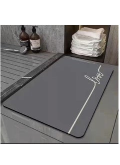 اشتري Super absorbent soft non-slip Resistant Quick Drying Floor Bath Tub Mat 50*80CM في السعودية