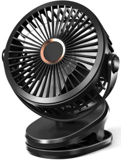 اشتري Rotating Portable Rechargeable 4 Speed Silent Small Desk Fan في الامارات