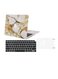 اشتري MacBook Air 13 Inch Case 2021 2020 2019 2018 Release M1 A2337 A2179 A1932, Plastic Laptop Hard Shell Case and Keyboard Cover Skin and Screen Protector Compatible with Apple MacBook Air 13.3 inch في الامارات